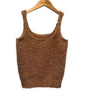 SKIMS Cozy Knit Tank, Camel, S/M